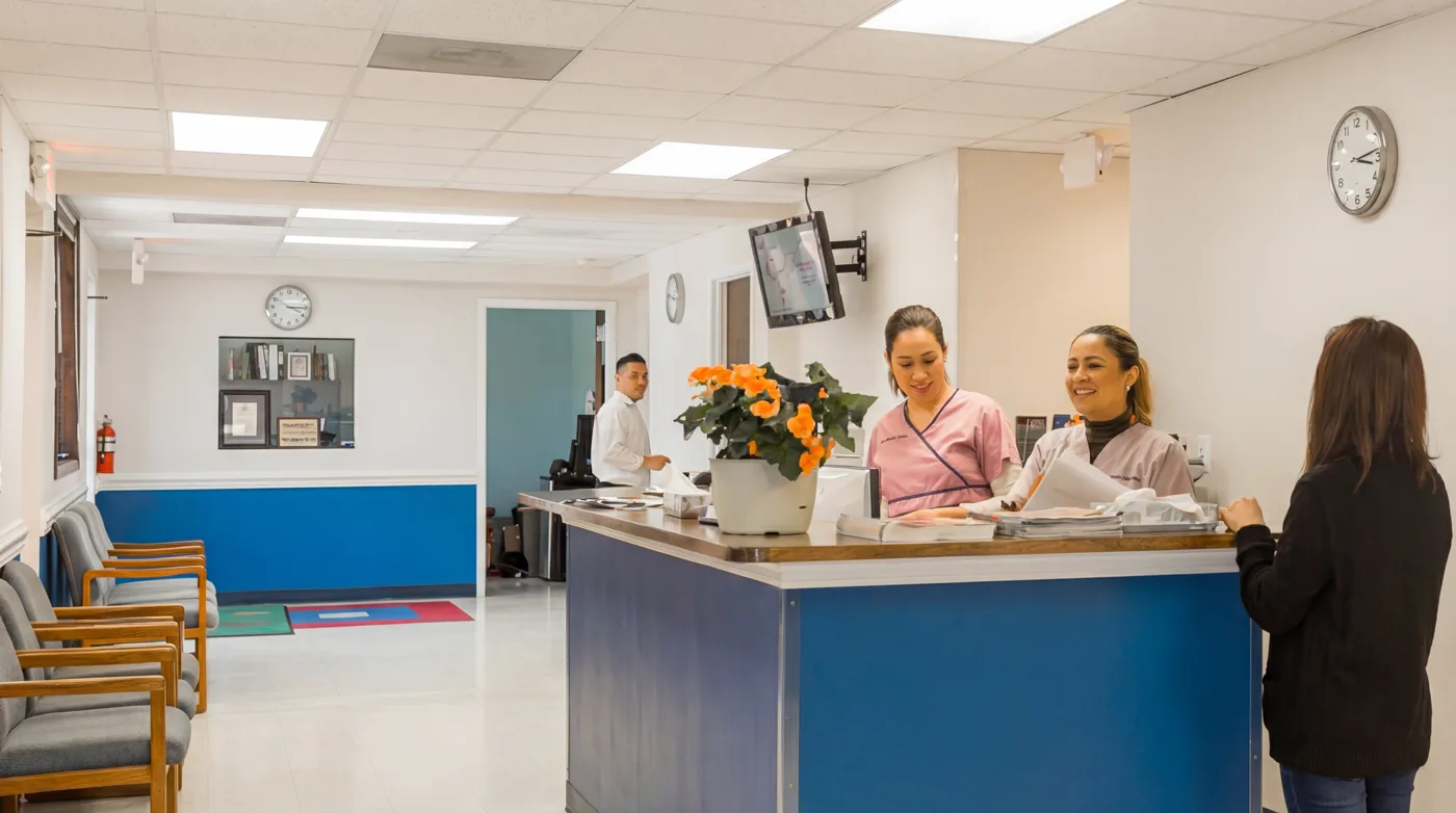 AAA Pediatrics welcoming reception area